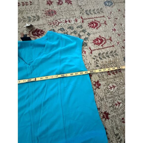 NWT J.Jill Turquoise Stretch Lagenlook Lounge Shift Tunic Maxi Dress Size XLT - Picture 9 of 9